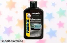 Tratamiento antivaho RainX 200ml a precio rebajado, protección brutal para lunas y espejos. No dejes que el vaho te detenga, compra ya y mejora tu visión al volante.