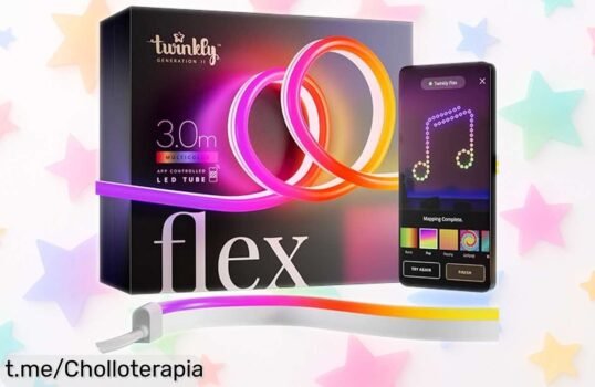 Tubo de luz LED Twinkly Flex, el mejor accesorio para gamers con 16 millones de colores a un precio rebajado: dale vida a tu espacio y siente la emoción ahora mismo.