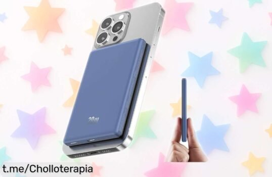 Ultra slim power bank para MagSafe con carga rápida, ¡super chollo que se va volando! No te quedes sin energía en tu iPhone, actúa ya antes de que sea tarde.