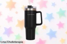 Vaso térmico flamingueo de acero inoxidable 1,18L a precio rebajado, disfruta cada sorbo caliente o frío como nunca, apúrate que se agotan ¡hazte ya con el tuyo!