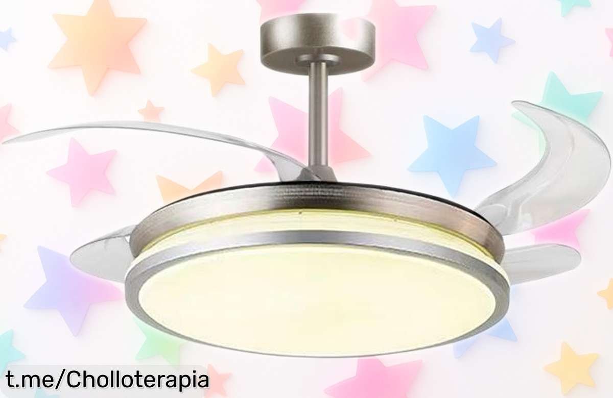 Ventilador de techo Bel Air Home DUNE con luz LED y control remoto a precio rebajado, ¡crea la atmósfera perfecta en casa y aprovecha este super chollo antes que se acabe!