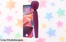 Vibrador varita premium Oliver James recargable y elegante, ahora a precio loco: 5 modos para disfrutar al máximo. ¡No dejes escapar este chollazo que eleva tus momentos íntimos!