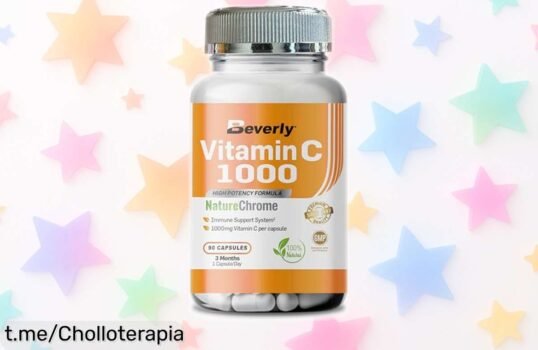 Vitamina C 1000 Beverly: ¡Refuerza tus defensas y cuida tu piel con este súper chollo de 90 cápsulas vegetales a un precio rebajado que no se repetirá! ¡Actúa ya para sentirte lleno de energía!