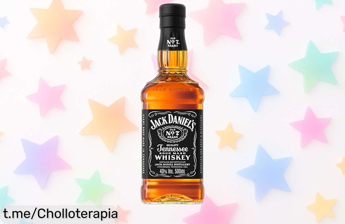 Whiskey Tennessee Jack Daniel’s 50 cl con sabor suave a precio rebajado que no puedes dejar escapar, ¡disfruta de su aroma único y anúnciate como un verdadero conocedor!