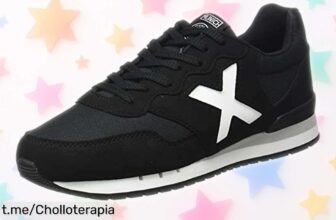 Zapatillas Dash negras de Munich con suela antideslizante a un precio rebajado, ¡corre por las tuyas y siente la energía al pisar en cada paso!