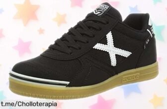 Zapatillas Munich unisex para hombre, negras y antideslizantes a precio rebajado. ¡Corre que vuelan y siente la seguridad en cada paso antes de quedarte sin las tuyas!