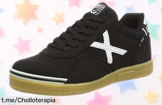 Zapatillas Munich unisex para hombre, negras y antideslizantes a precio rebajado. ¡Corre que vuelan y siente la seguridad en cada paso antes de quedarte sin las tuyas!