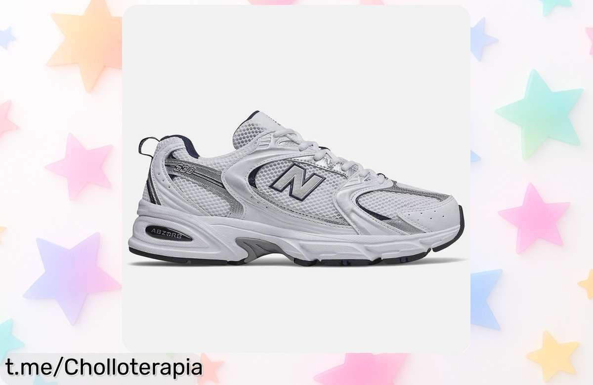 Zapatillas New Balance 530 en blanco y azul, precio rebajado que no verás otra vez; destaca con estilo y siéntete genial, ¡no te quedes sin las tuyas!