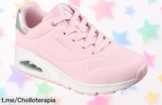 Zapatillas Skechers Uno Golden Air en rosa claro: ¡ofertón rebajado que no te puedes perder para sentirte imparable y lista para cualquier aventura!