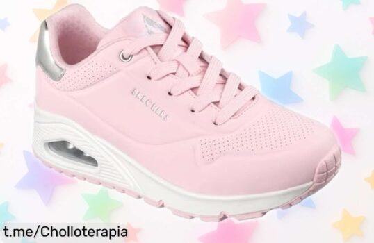 Zapatillas Skechers Uno Golden Air en rosa claro: ¡ofertón rebajado que no te puedes perder para sentirte imparable y lista para cualquier aventura!