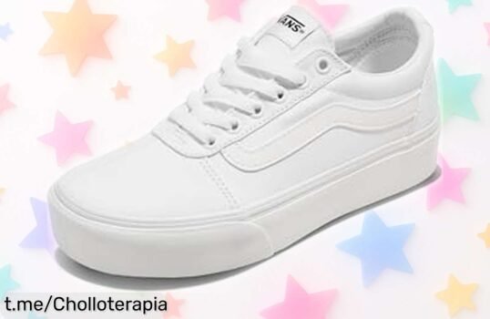 Zapatillas Vans Ward Platform Canvas para mujer, un chollo que añade estilo y altura a tu look. No dejes pasar esta oferta única antes de que se agoten. ¡Actúa ya!