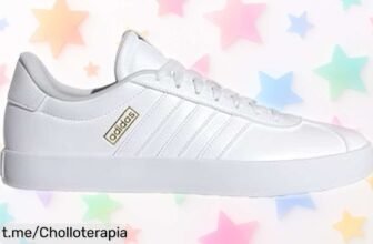 Zapatillas adidas VL Court en blanco y dorado: ¡super chollo rebajado que no puedes dejar escapar! Corre y hazte con este diseño clásico para brillar con estilo.