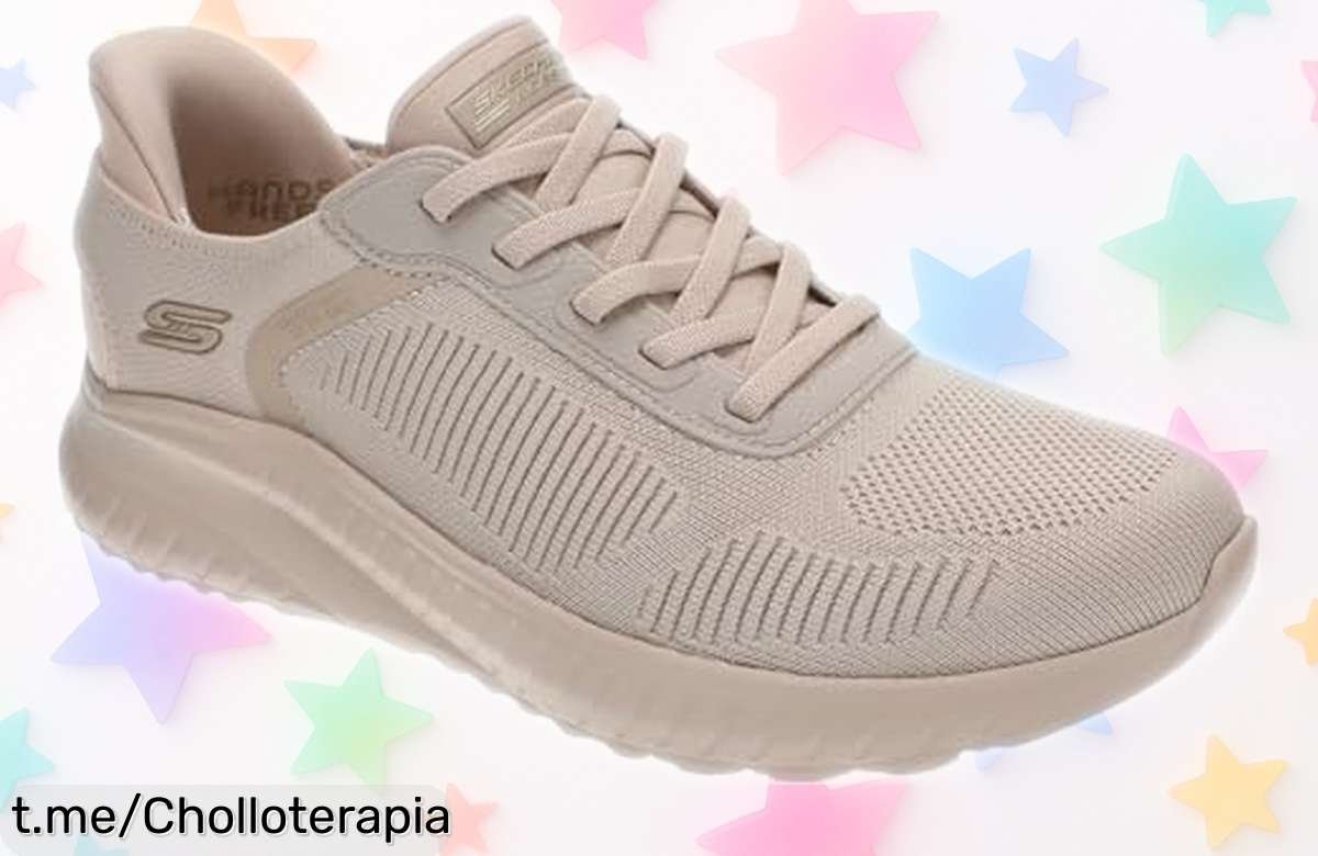Zapatillas deportivas Skechers Bobs Squad Chaos con espuma de memoria a un precio rebajado, ¡aprovéchate de este super chollo que tus pies te agradecerán hoy mismo!