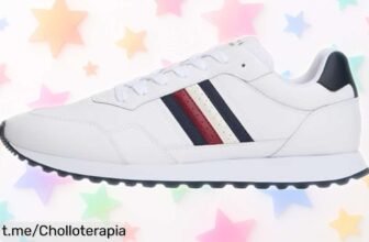Zapatillas runner Tommy Hilfiger Eva Stripes para hombre en blanco, ¡super chollo con caída de precio! Corre ya, tus pies merecen este estilo excepcional y cómodo.