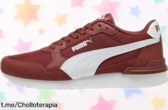 Zapatillas unisex Puma Tenis ST Runner V4 NL en rojo burdeos ¡Aprovecha este super chollo y destaca cada paso antes que se acaben!