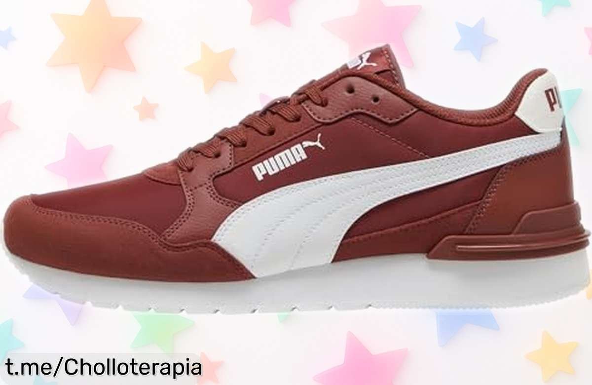 Zapatillas unisex Puma Tenis ST Runner V4 NL en rojo burdeos ¡Aprovecha este super chollo y destaca cada paso antes que se acaben!