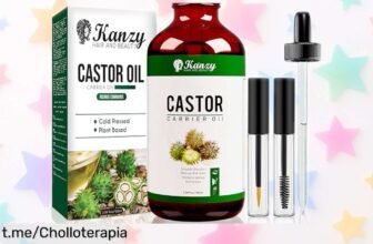 Aceite de ricino Kanzy para pestañas, cejas y pelo: un chollazo que fortalece tus uñas y elimina sequedad en la piel a un precio loco que no podrás rechazar.