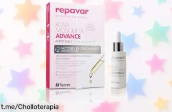 Aceite puro de rosa mosqueta Repavar para reparar cicatrices y quemaduras, ¡una oferta a precio loco que hará brillar tu piel en tiempo récord!