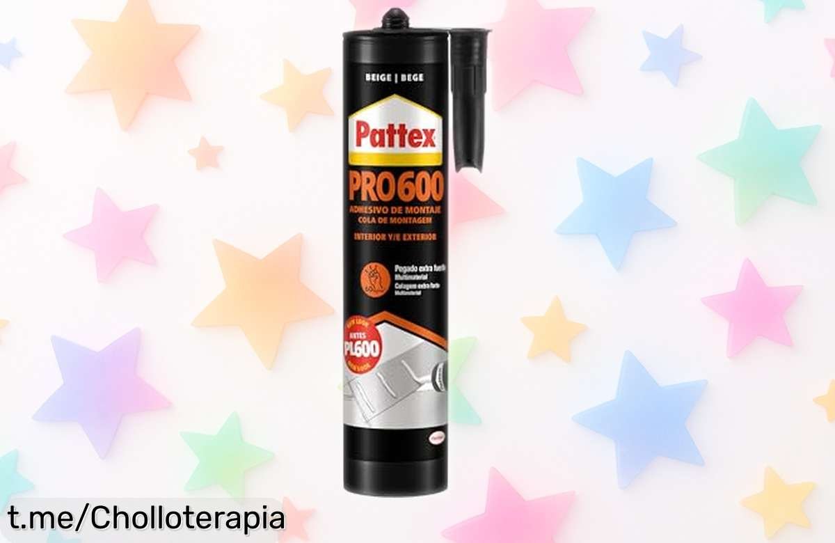 Adhesivo de montaje Pattex PRO600, el aliado perfecto para tus reparaciones: oferta única que vuela rápido, no te quedes sin él y haz tu mundo más resistente hoy mismo.