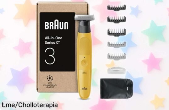 Afeitadora eléctrica 4D Braun Series XT3 con cabezal pivotante y 7 accesorios: oferta limitada que vuela a este precio, ¡no dejes pasar la oportunidad de lucir impecable!