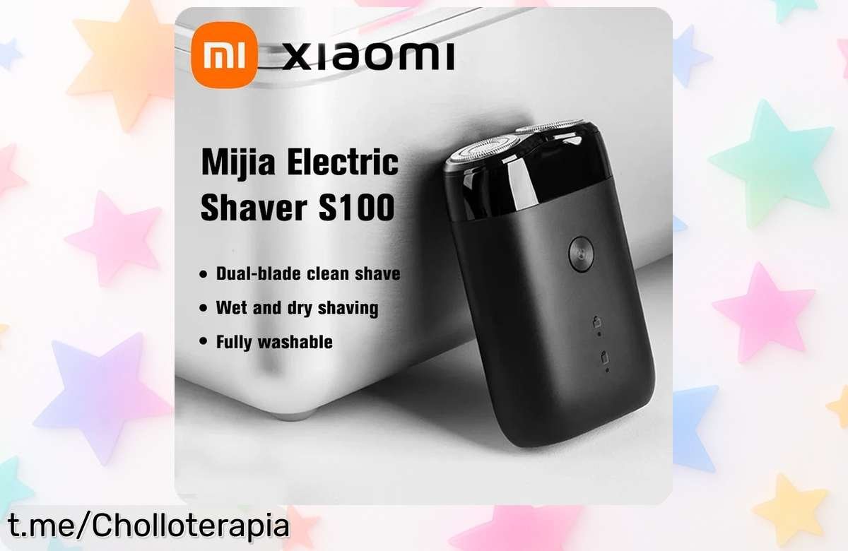 Afeitadora eléctrica portátil Xiaomi Mijia S100 a precio de risa: suave, potente y lista para usar ¡no dejes escapar esta oferta increíble!
