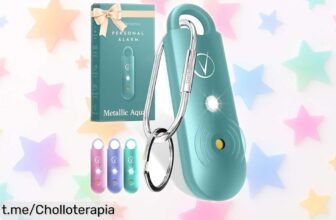 Alarma personal Vantamo de 130 dB para mujeres, un chollazo que te da seguridad y luz estroboscópica. ¡Apresúrate antes de que se acabe!