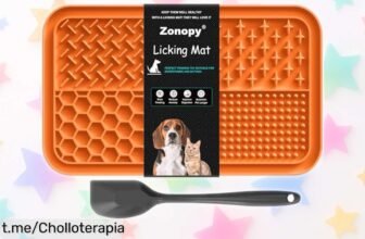 Alfombrilla Zonopy para perros y gatos con ventosas, perfecta para calmar a tus peludos nerviosos ¡Aprovecha este ofertón que les hará disfrutar más la hora de comer!