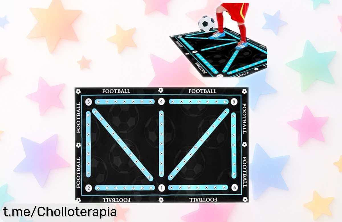 Alfombrilla de entrenamiento de fútbol antideslizante que vuela por su increíble precio; mejora tu control y coordinación ya, ¡no te quedes sin la tuya!