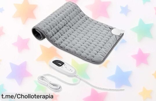 Almohadilla eléctrica térmica súper rápida con 6 niveles de temperatura: disfruta del calor que necesitas a un precio loco, ¡no te quedes sin la tuya y dile adiós al frío!