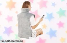 Almohadilla térmica para espalda y cuello, ¡temporalmente rebajada! 6 niveles de calor y funda lavable, no te quedes sin ella antes que termine el frío.