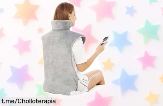 Almohadilla térmica para espalda y cuello, ¡temporalmente rebajada! 6 niveles de calor y funda lavable, no te quedes sin ella antes que termine el frío.