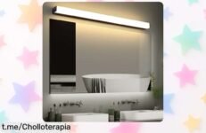 Aplique LED resistente al agua para espejo de baño MQDLJSE, oferta increíble y luz regulable: aprovecha este chollo antes que se agote y transforma tu rutina diaria en algo espectacular.