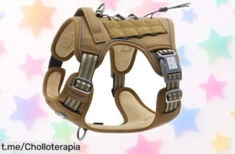 Arnés táctico para perros medianos y grandes de diseño reflectante a precio de ganga, ¡disfruta paseos seguros ahora mismo! No te pierdas esta oportunidad única.