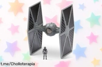 Asombrosa nave Tie Fighter de Star Wars con figurita y cabina abierta a precio loco, ¡no te quedes sin la tuya porque vuelan!