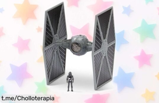 Asombrosa nave Tie Fighter de Star Wars con figurita y cabina abierta a precio loco, ¡no te quedes sin la tuya porque vuelan!