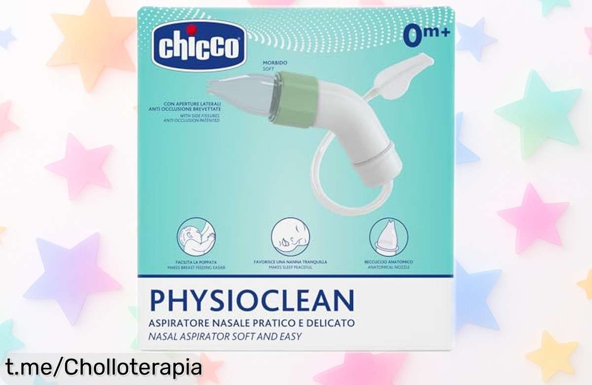 Aspirador nasal Chicco Physio Clean: la solución suave y práctica para tus peques ahora a precio de ganga, ¡no dejes pasar esta oportunidad única que protege sus sonrisas!
