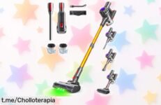 Aspiradora sin cable VACTechPro 6 en 1 a precio loco: ¡batería extraíble y 35 min de autonomía para limpiar sin parar! No te quedes sin ella, hazla tuya hoy mismo.