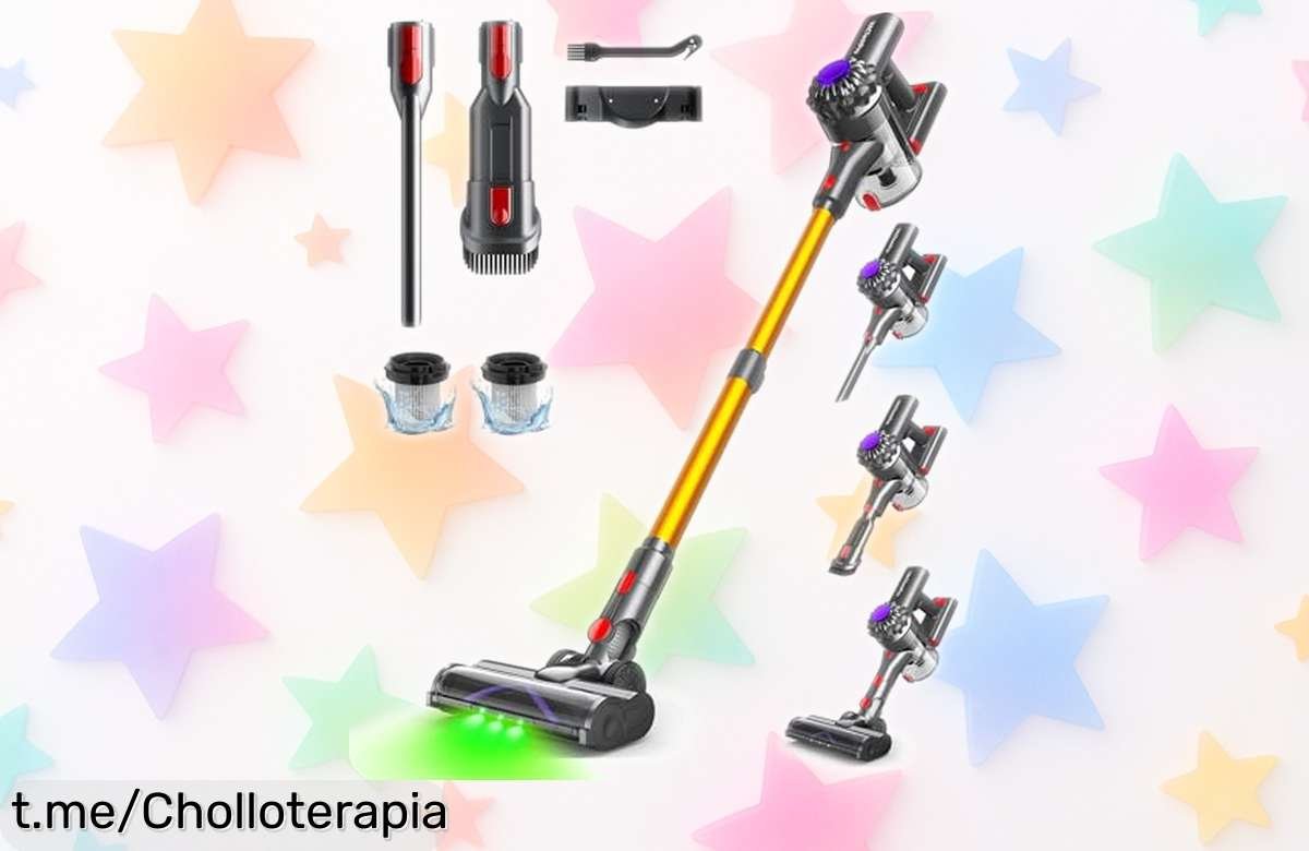 Aspiradora sin cables VACTechPro 6 en 1 con batería extraíble y potencia brutal, un precio de risa que hará feliz a tu hogar. ¡No te quedes sin la tuya!