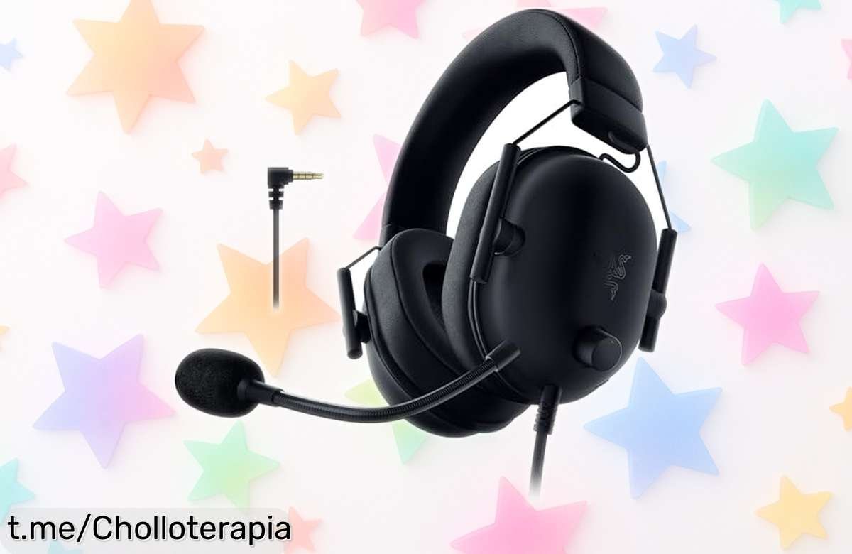 Auriculares Blackshark V2 X de Razer con micrófono: calidad potente a precio loco, no los dejes escapar, tus partidas lo agradecerán.