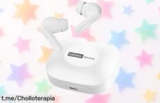 Auriculares Bluetooth Lenovo LE209 con cancelación de ruido a un precio loco, ¡dile adiós al ruido y disfruta 30 horas de música sin parar! No te lo pierdas.