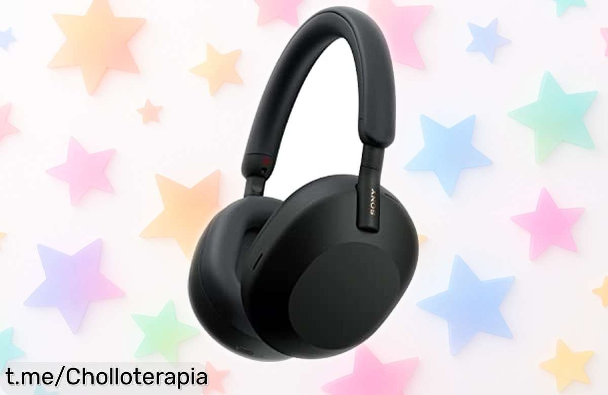 Auriculares Bluetooth Sony WH 1000XM5 con cancelación de ruido a un precio loco, sonido brutal y batería eterna. ¡No te quedes sin ellos, corre que vuelan!