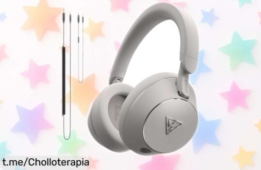 Auriculares DJ DOQAUS 50mm con sonido claro a un precio loco que vuela; ¡aprovecha este chollo y siente la música como nunca antes!