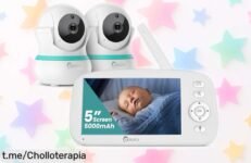 Babyphone con 2 cámaras y zoom 4x CAMSTRO: ¡rebajado a un precio increíble! La tranquilidad que buscas al alcance de tu mano, ¡no te lo puedes perder!
