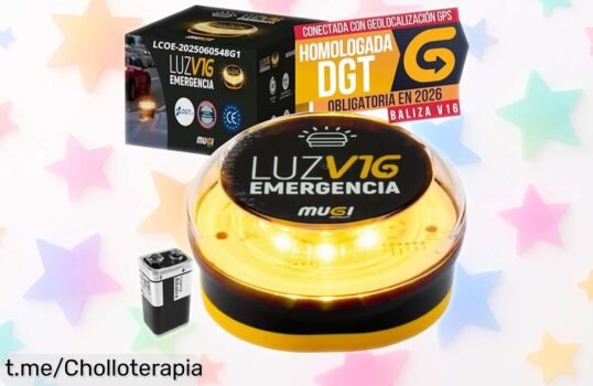 Baliza V16 oficial con geolocalizador, luciérnaga que avisa a la DGT al instante y precio rebajado para viajar más seguro ¡No dejes pasar esta oportunidad única!
