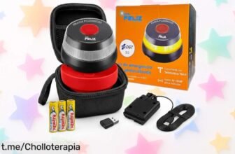 Baliza de emergencia V16 Don FELIZ con geolocalización DGT y luz homologada, ¡ofertón que vuela! Asegura tu seguridad en la carretera antes de que se acabe.