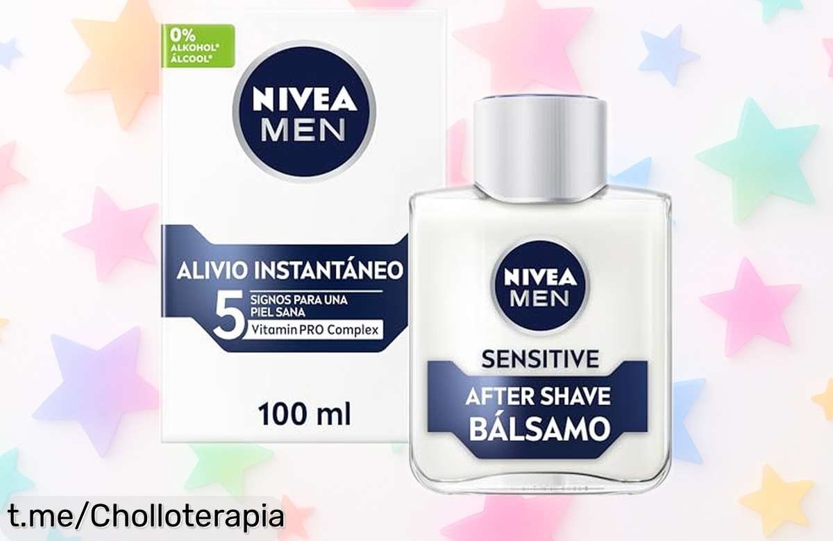 Bálsamo after shave NIVEA MEN Sensitive para piel sensible: calma y nutre tu piel al instante. ¡Precio de escándalo, corre antes que se agote!