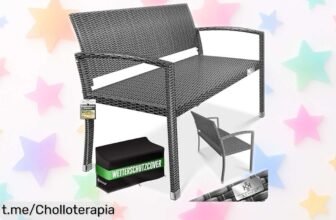 Banco de jardín KESSER® para dos plazas, super resistente al clima y rayos UV. ¡Ofertón que vuela! Aprovecha este precio loco antes de que se agote y disfruta del aire libre con tu ser querido.