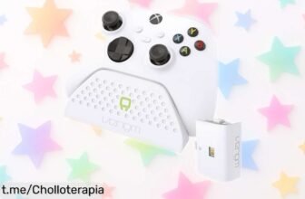 Base de carga con batería recargable para mando Xbox Series X y One, ¡chollazo impensable! Juega sin cables horas seguidas a un precio que vuela como tus partidas.