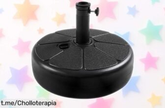 Base para sombrilla redonda Yaheetech. ¡Súper estable y a precio ridículo! No dejes que se te escape esta oferta, tu verano merece lo mejor antes de que vuele.