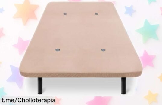 Base tapizada con patas que deja a tu cama respirar: un ofertón irresistible que vuela, ¡no dejes pasar esta oportunidad antes de que se esfume!